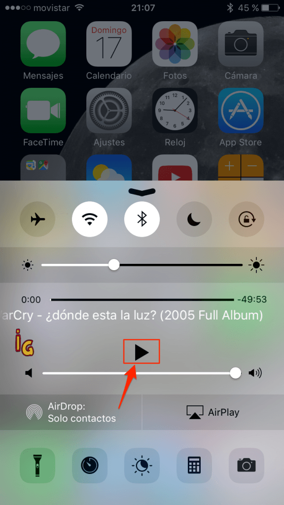 escuchar musica de youtube en segundo plano __centro_de_control